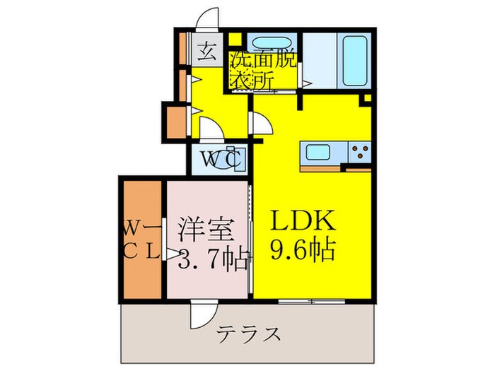 ブラン惣利の物件間取画像