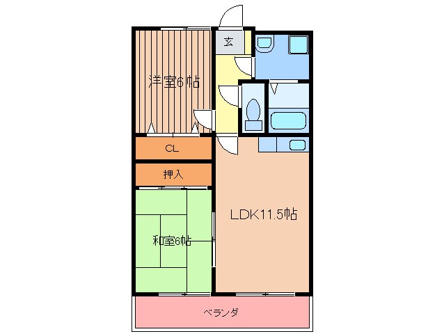 インフィニティ舞の里の物件間取画像