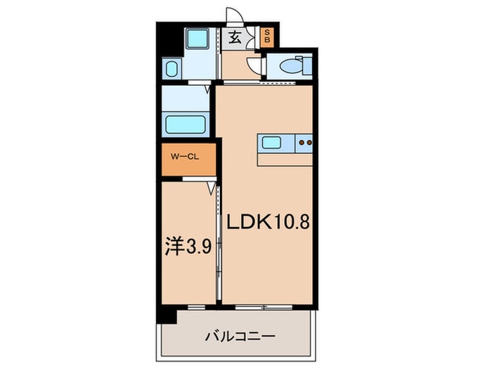 グランジャー小倉の物件間取画像