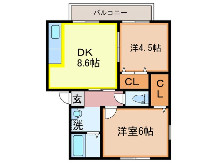 グランデール太賀の物件間取画像
