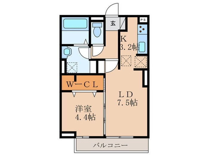オッツ梅満の物件間取画像