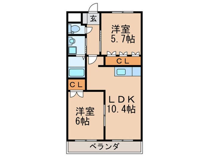 さくら館の物件間取画像