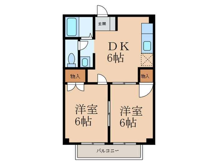 サンパークの物件間取画像