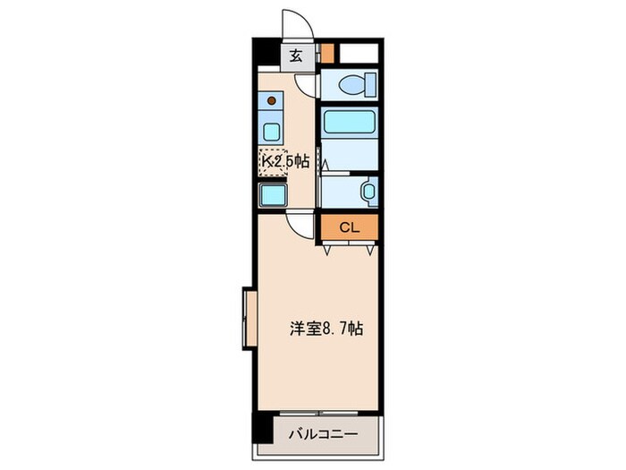 エルグランド藤崎の物件間取画像