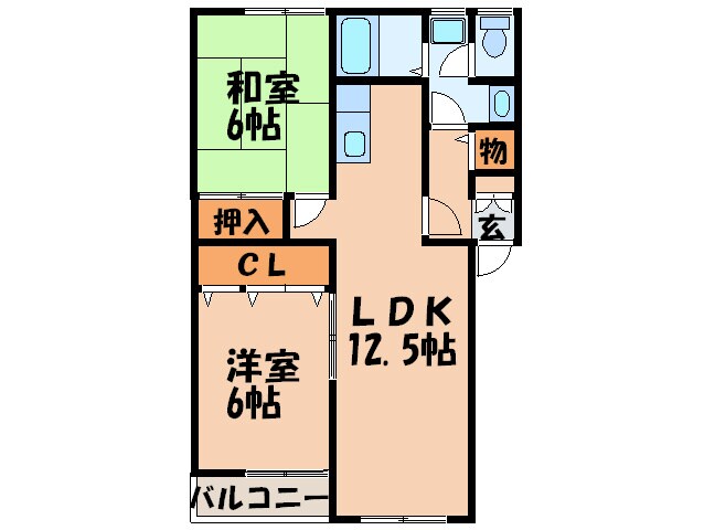 メモリー吉浦の物件間取画像