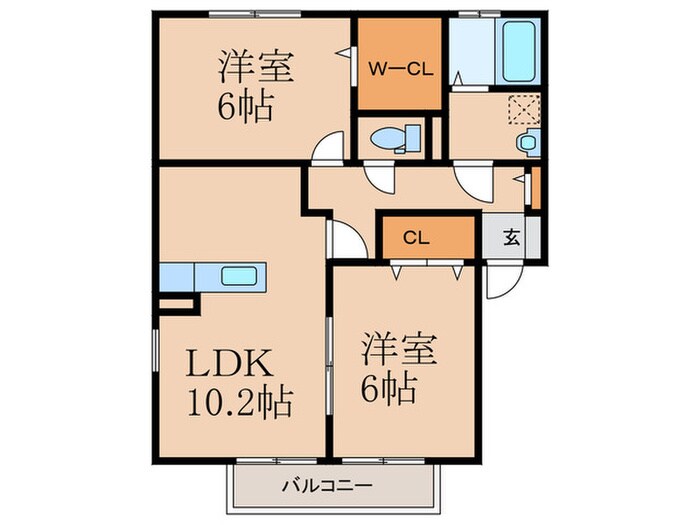 アメニティ壱番館の物件間取画像