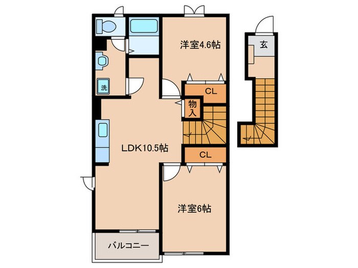 ホルティパ－クＡの物件間取画像