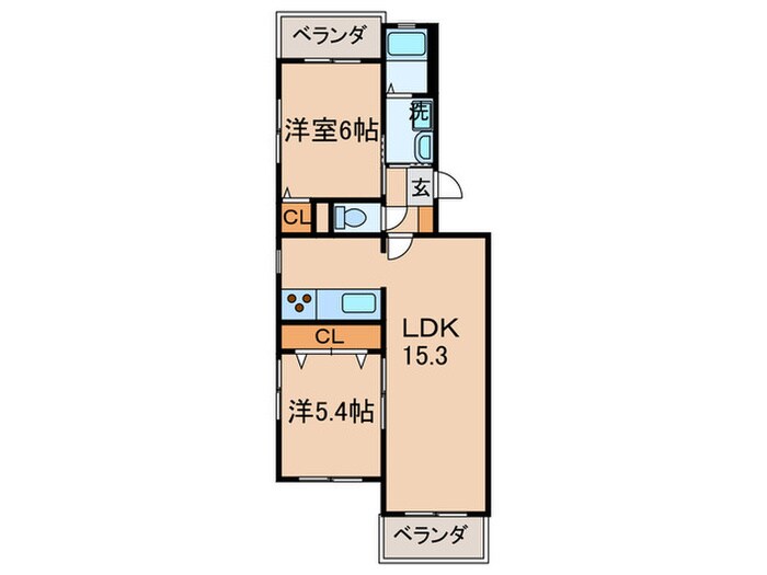 シダーフィールド平尾の物件間取画像