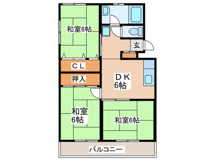 白金ハイツの物件間取画像