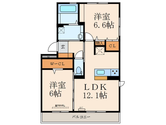 サンヒルズ守恒の物件間取画像