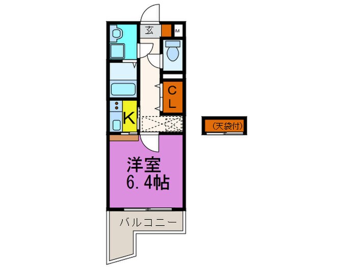 ルネス六本松の物件間取画像