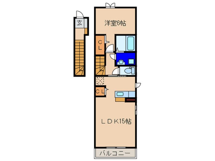 リヴァーハイムⅠの物件間取画像