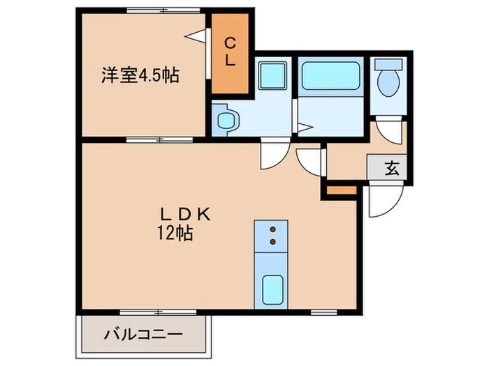 プルデント美野島の物件間取画像