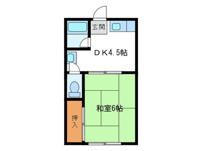 川島コーポの物件間取画像