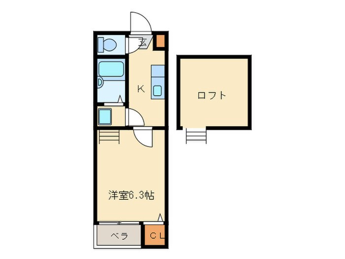 ベネフィスタウン箱崎東３の物件間取画像