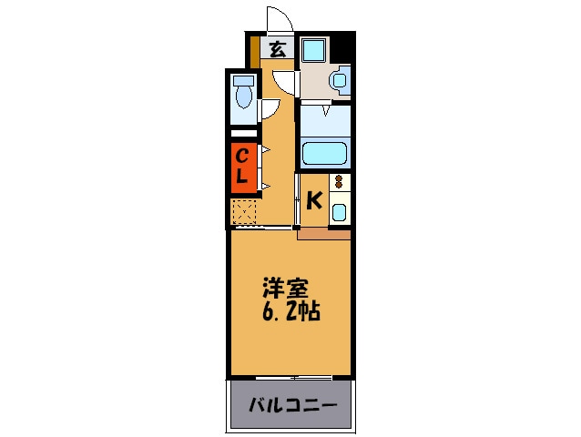 CAVANA天神の物件間取画像