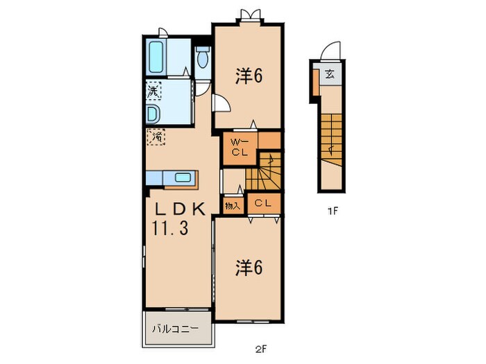 ロワンテール　Ⅳの物件間取画像