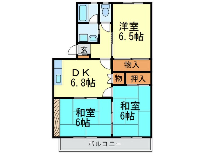 アーバンハイツ渡邉の物件間取画像