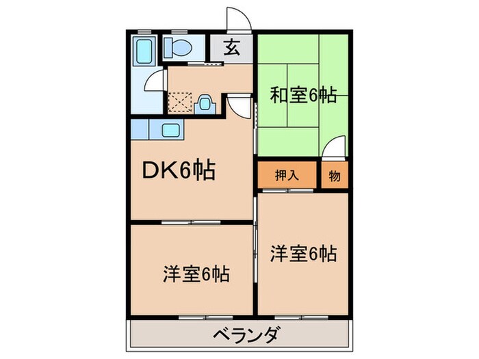 プチメゾン森林の物件間取画像