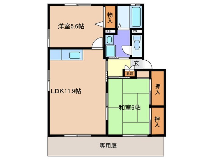 パークサイド香椎東の物件間取画像