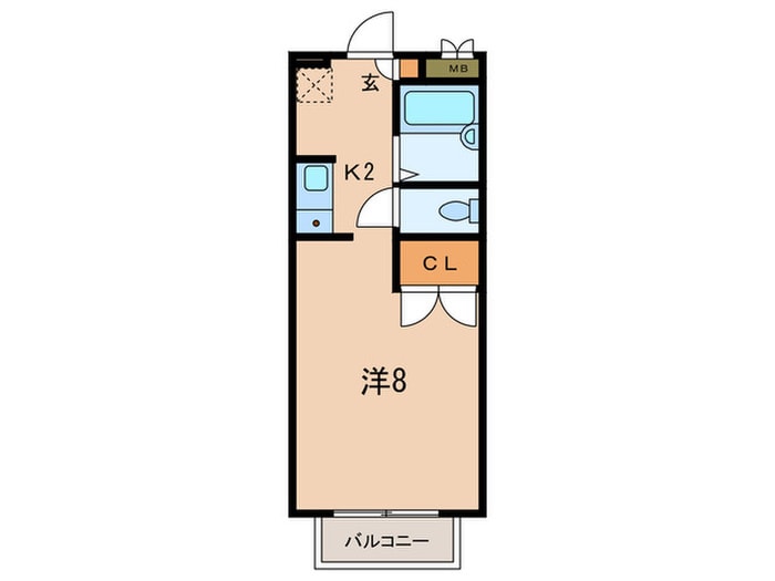 ミラノアパートメントコムラⅡの物件間取画像