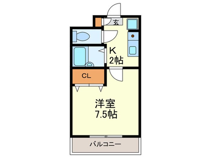 セゾン・ド・ヴィラ平尾の物件間取画像