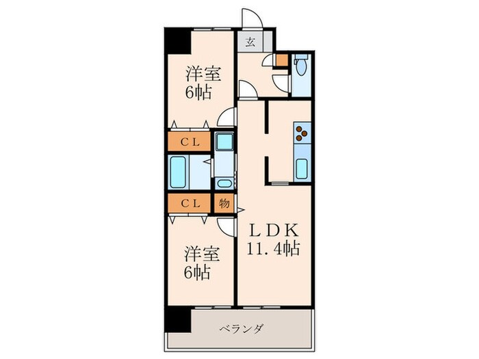 エリアグリ－ンの物件間取画像