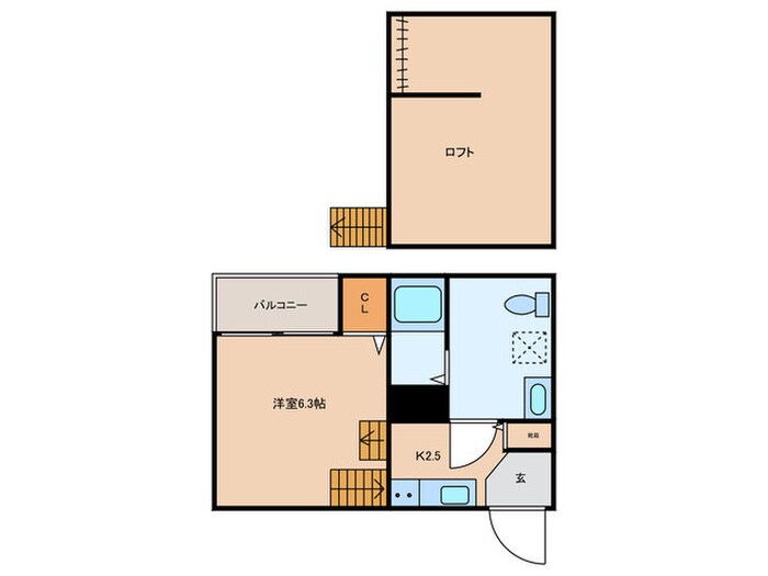 Avanti 今宿の物件間取画像