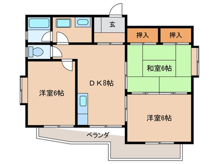 コ－トビレッジ赤坂の物件間取画像