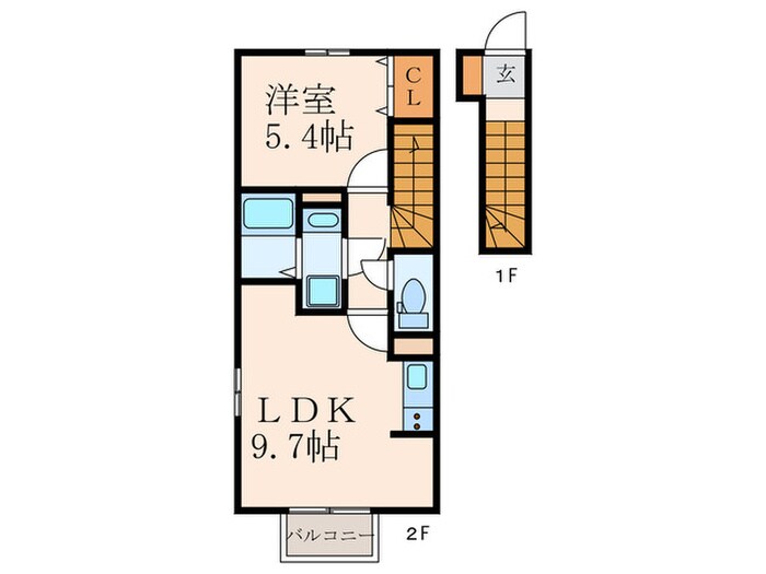 トレス日明壱番館の物件間取画像