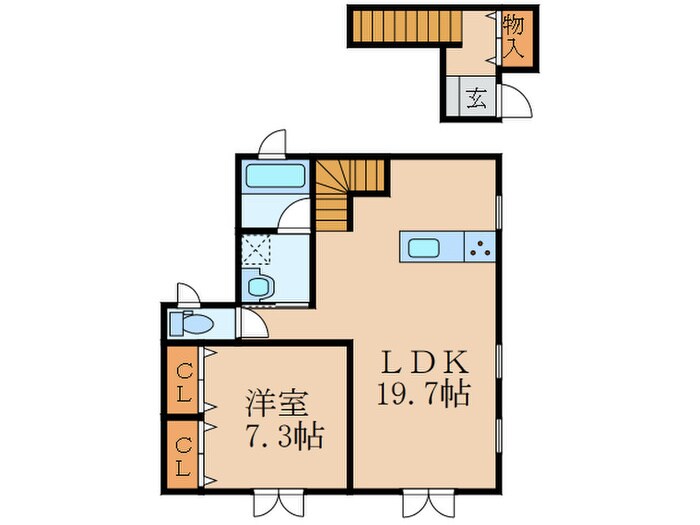 糸田ハウスC棟の物件間取画像