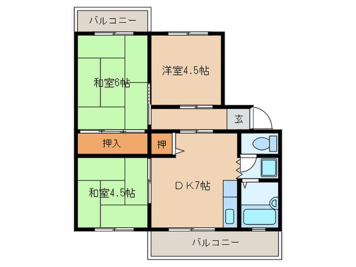 岩芳ビルの物件間取画像