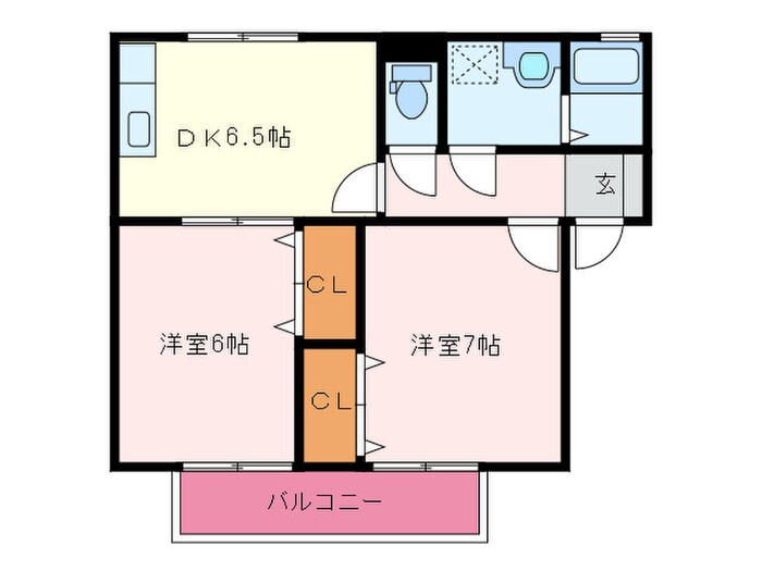 ルミエ－ルコ－ト古賀の物件間取画像