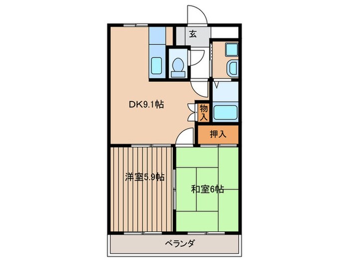 ミレニアムＭＭⅠの物件間取画像