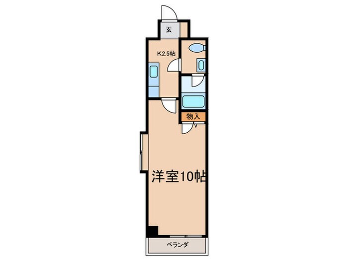 アヴィニール竪町の物件間取画像