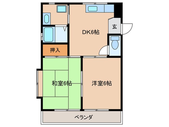 パークサイド新室見の物件間取画像