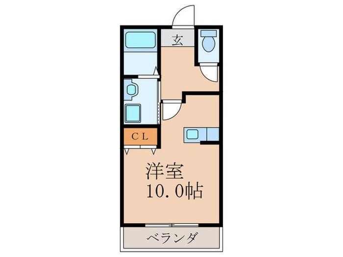 ライフステージ新町E棟の物件間取画像