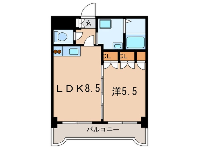 ロイヤルセンタ－ＢＬＤ ８０の物件間取画像