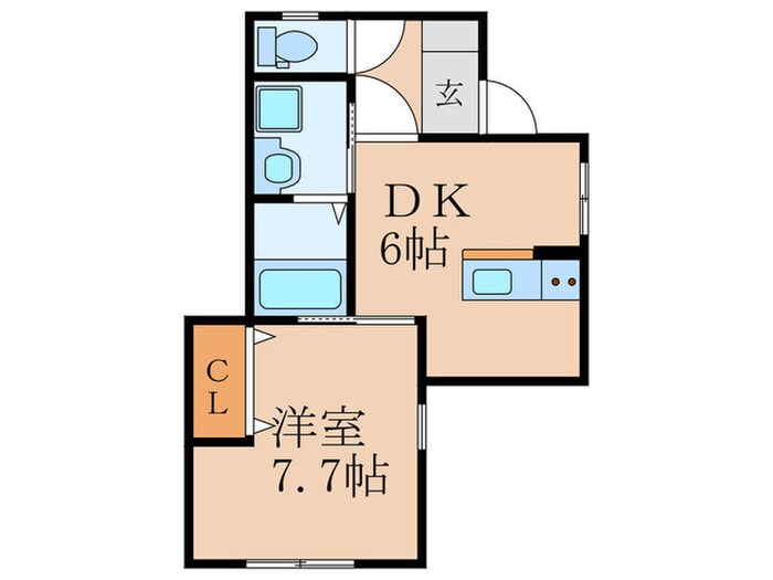 グランデ糸田Ｂの物件間取画像
