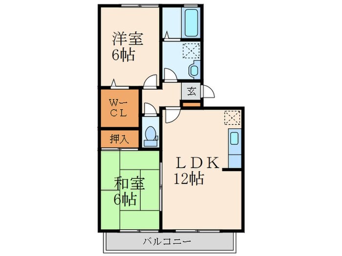 ギャランドラ徳力新町の物件間取画像