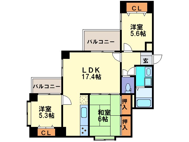 モンレーブ小笹の物件間取画像