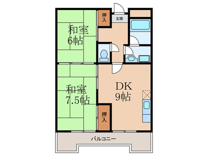 サンハイツの物件間取画像