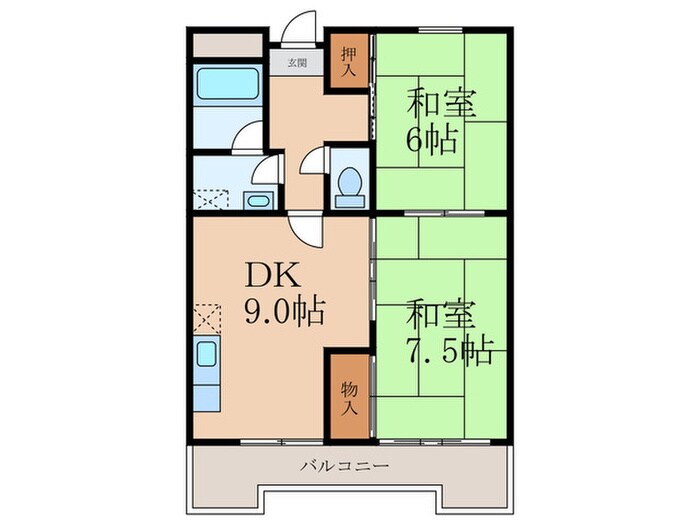 サンハイツの物件間取画像