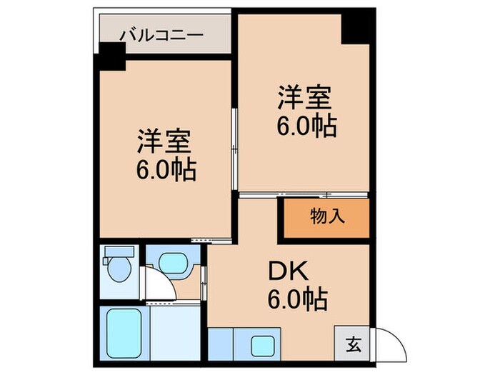 松恵ビルの物件間取画像