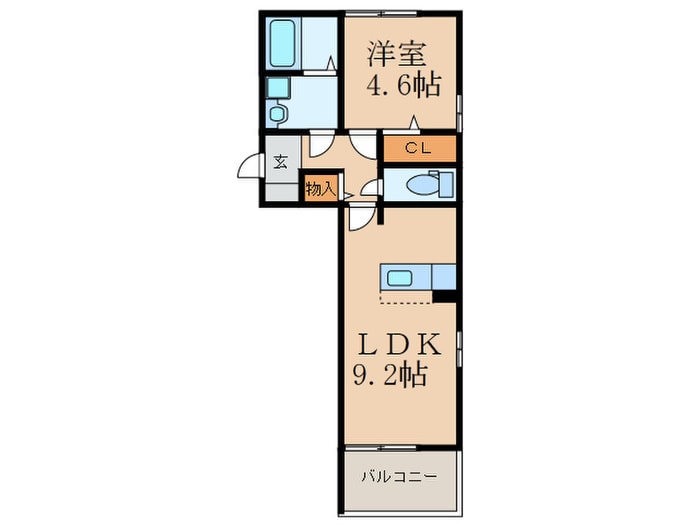 クレッシェンド大浦の物件間取画像