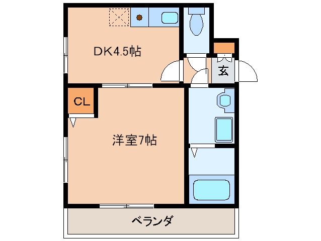 コンティニング前原の物件間取画像