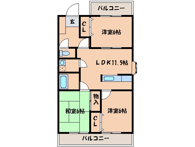 ドリームハウスの物件間取画像