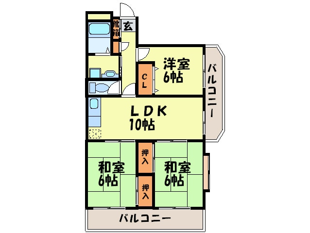 メゾン・デ・パラン・アキヤマの物件間取画像