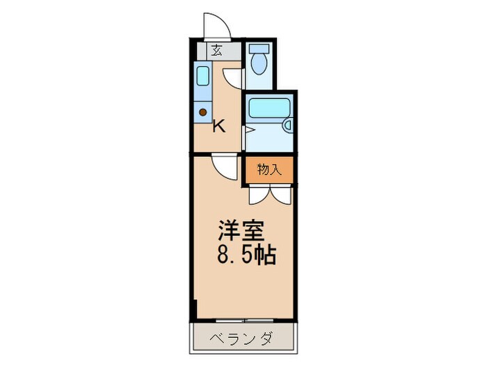 アリビオ折尾の物件間取画像