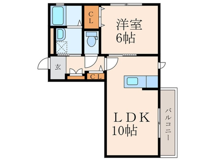 コンフォ－ルの物件間取画像